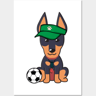 Alsatian Playing Soccer Posters and Art